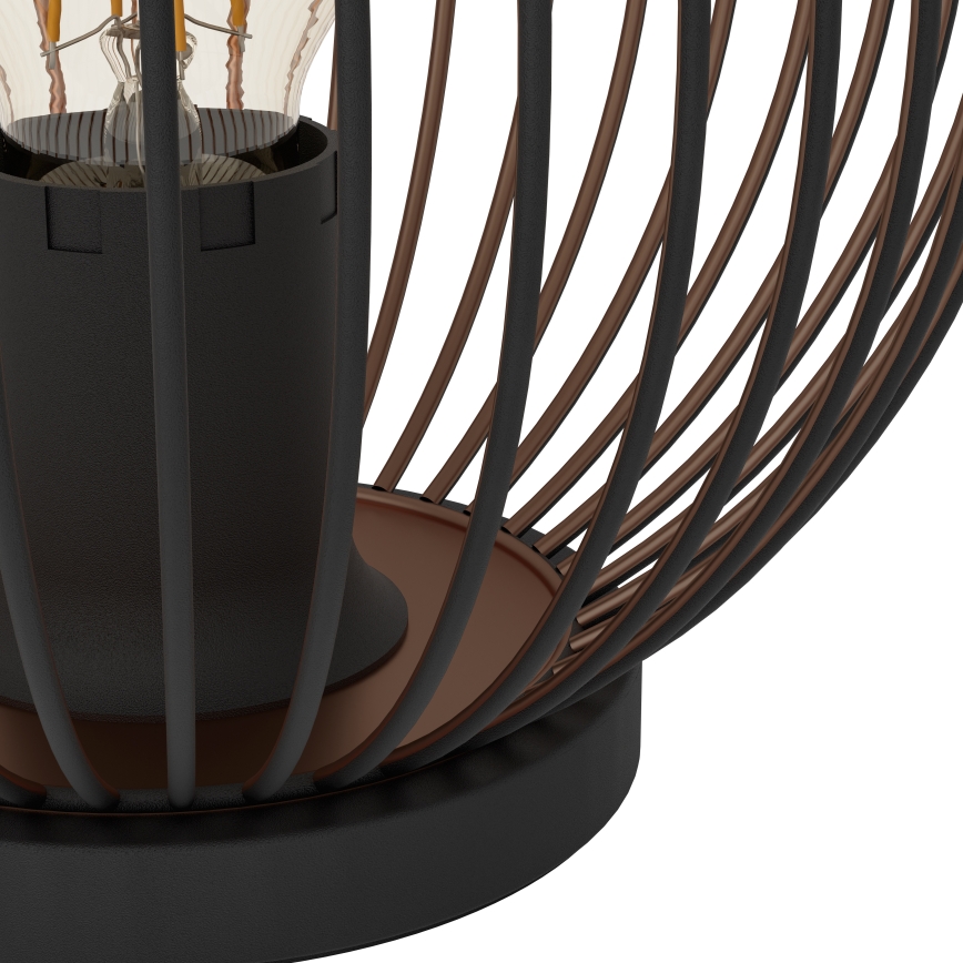Eglo - Επιτραπέζιο φωτιστικό 1xE27/60W/230V μαύρο