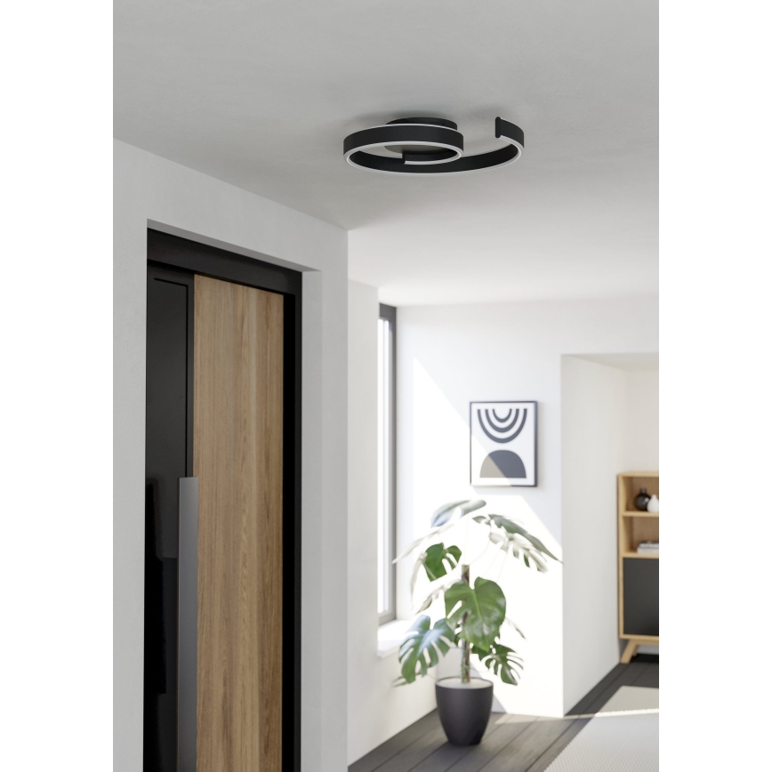 Eglo - LED Ρυθμιζόμενο φωτιστικό οροφής LED/37W/230V 3000-6500K μαύρο
