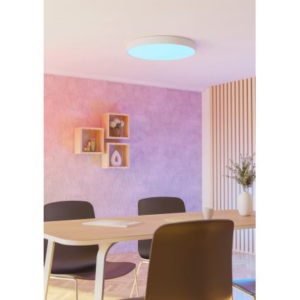 Eglo - LED RGBW Ρυθμιζόμενο φωτιστικό οροφής LED/36,5W/230V 2700-6500K Ø 69 cm λευκό