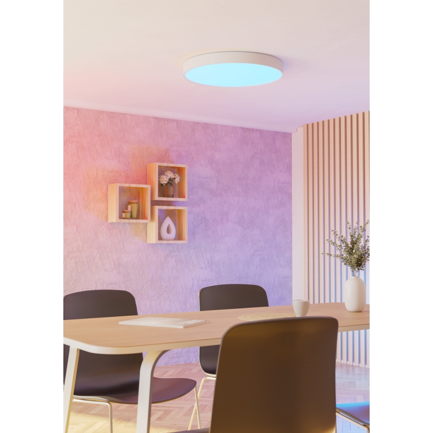 Eglo - LED RGBW Ρυθμιζόμενο φωτιστικό οροφής LED/36,5W/230V 2700-6500K Ø 69 cm λευκό