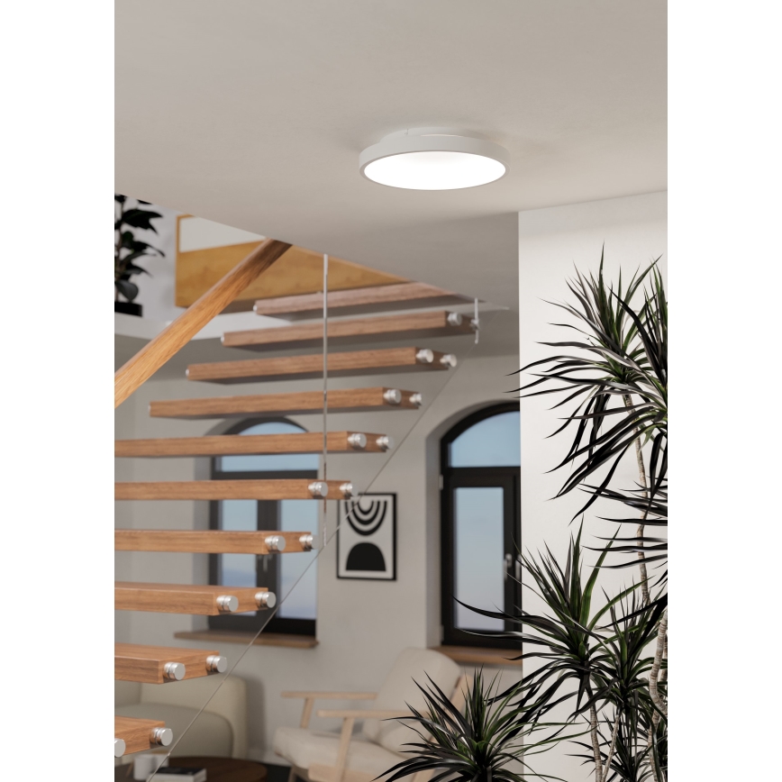 Eglo - Ρυθμιζόμενο φωτιστικό οροφής LED RGBW, 19,6W/230V, 2700-6500K, Ø 35 cm, λευκό