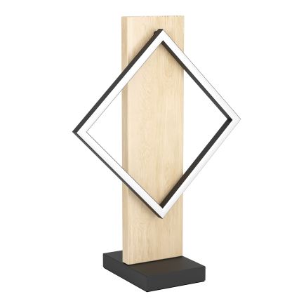 Eglo - Επιτραπέζιο φωτιστικό LED/13W/230V μαύρο/μπεζ