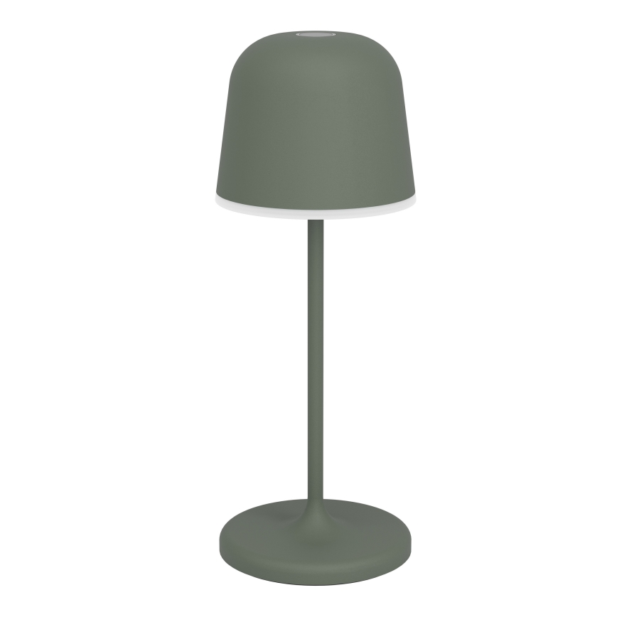 Eglo - LED ρυθμιζόμενο υπαίθριο επιτραπέζιο φωτιστικό με έλεγχο αφής, επαναφορτιζόμενο LED/1,8W/5V 2500/3000/4000K 2500 mAh IP54 πράσινο