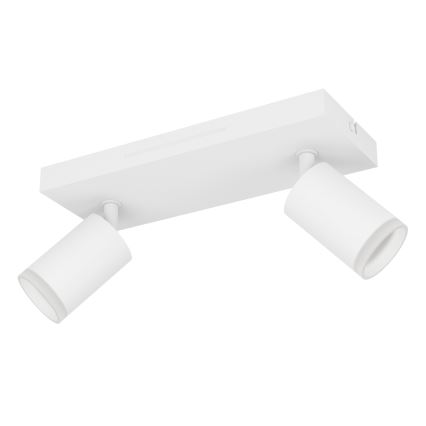 Eglo - LED RGBW Ρυθμιζόμενο σημειακό φωτιστικό 2xLED/3,7W/230V 2700-6500K λευκό