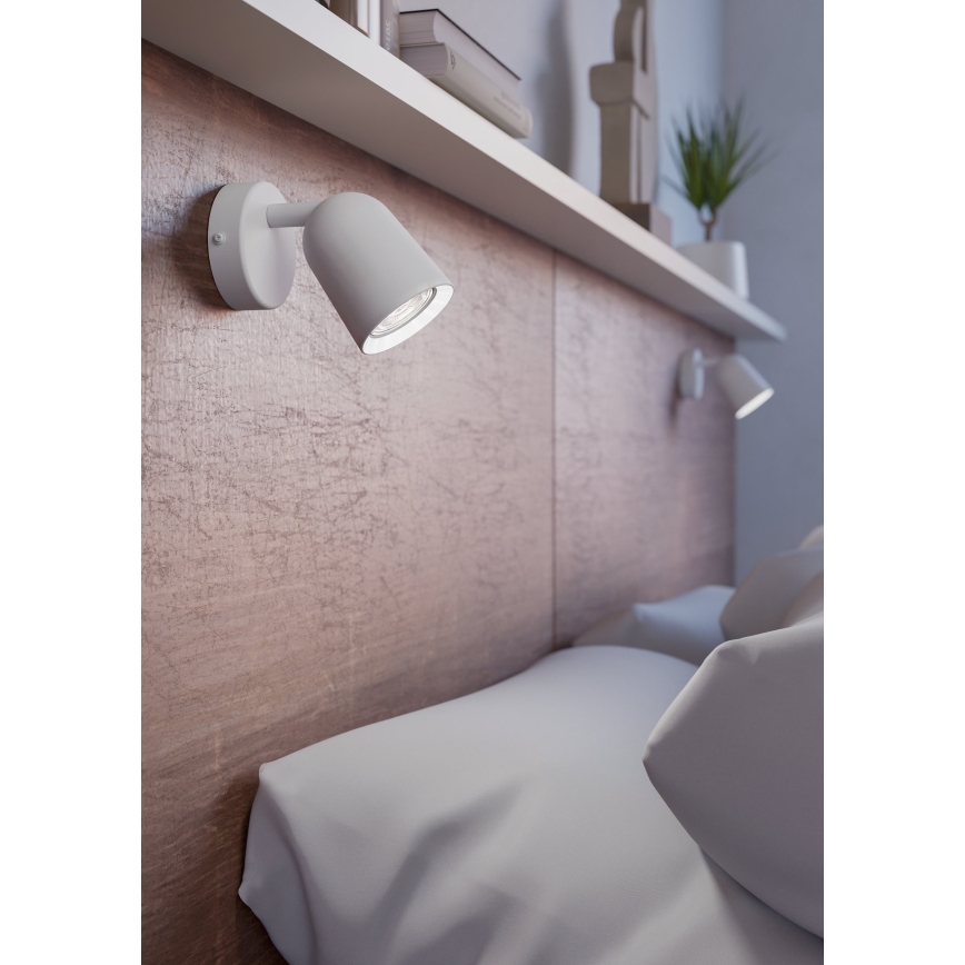 Eglo - Επιτοίχιο σποτ 1xGU10/5W/230V λευκό