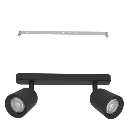Eglo - Φωτιστικό σποτ 2xGU10/10W/230V μαύρο