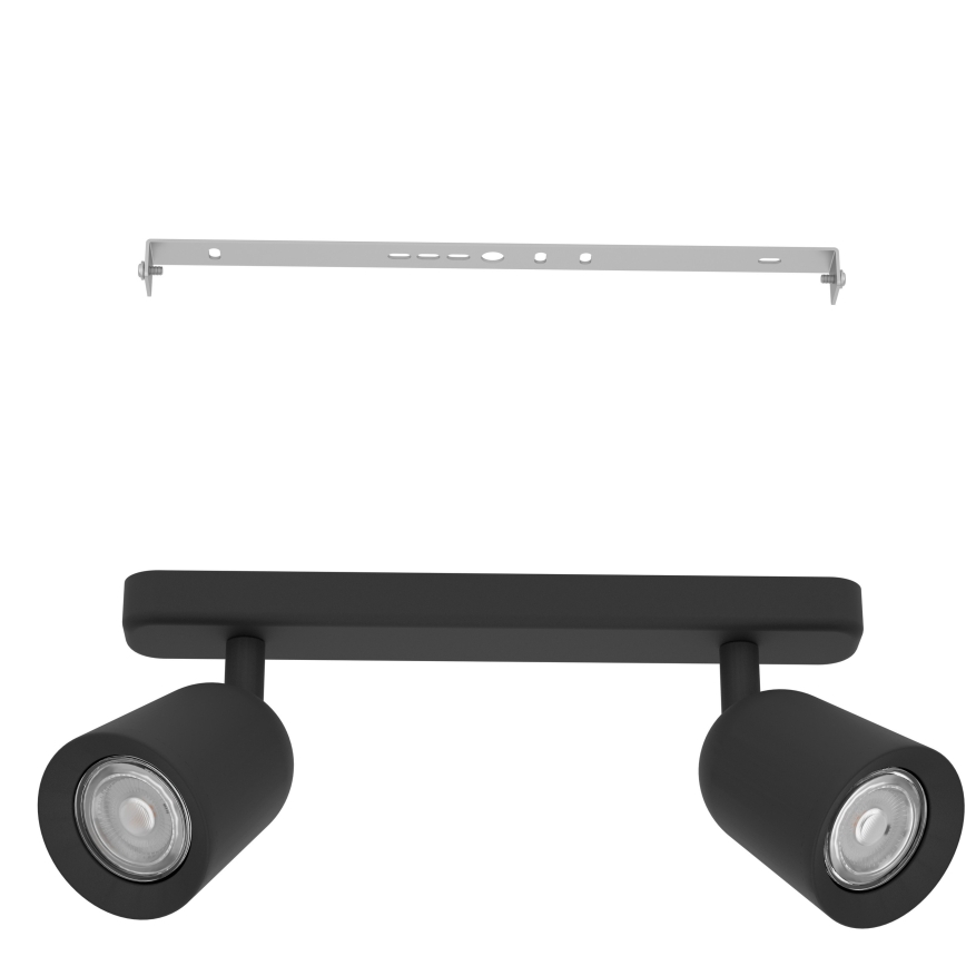 Eglo - Φωτιστικό σποτ 2xGU10/10W/230V μαύρο