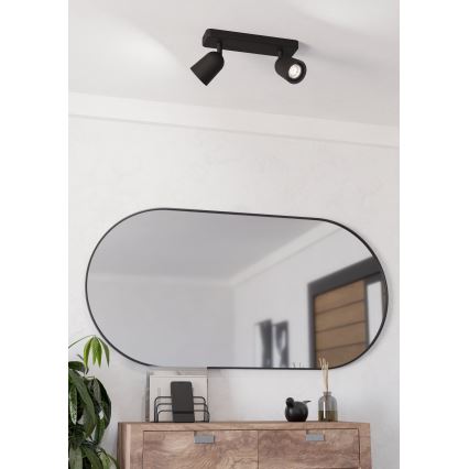 Eglo - Φωτιστικό σποτ 2xGU10/10W/230V μαύρο