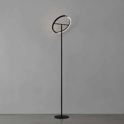 Eglo - LED ρυθμιζόμενο επιδαπέδιο φωτιστικό 2xLED/8,8W/230V μαύρο