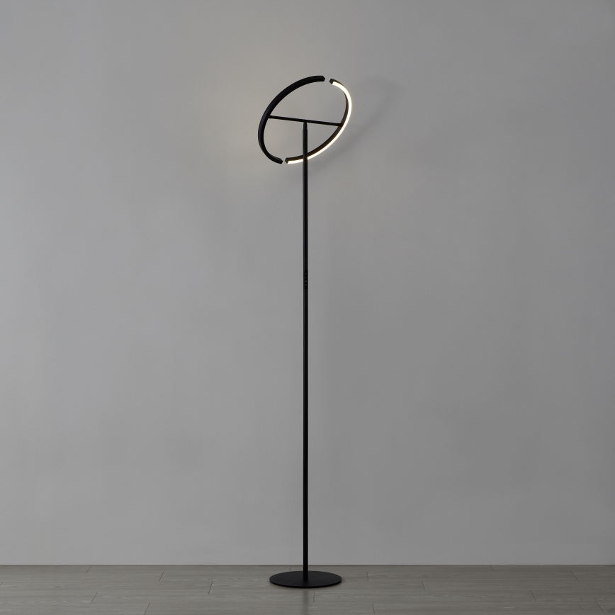 Eglo - LED ρυθμιζόμενο επιδαπέδιο φωτιστικό 2xLED/8,8W/230V μαύρο