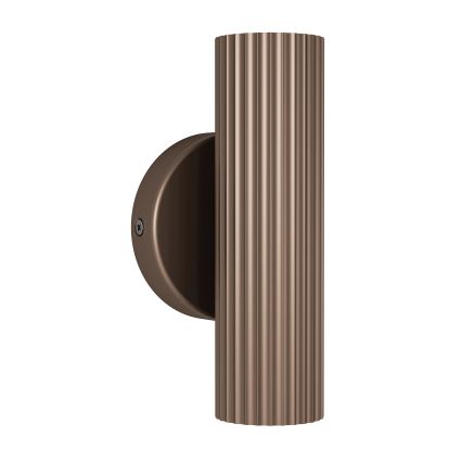 Eglo - Επιτοίχιο φωτιστικό 2xGU10/5W/230V καφέ