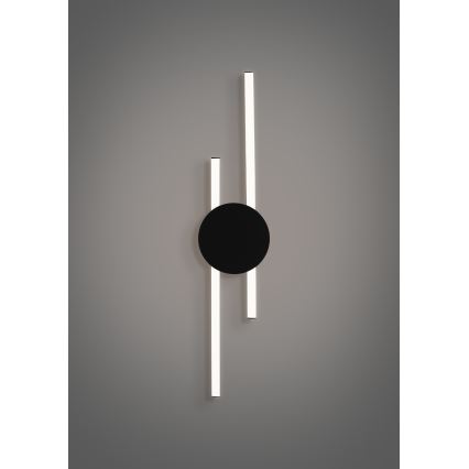 Eglo - Φωτιστικό τοίχου LED/20W/230V + LED/0,91W μαύρο