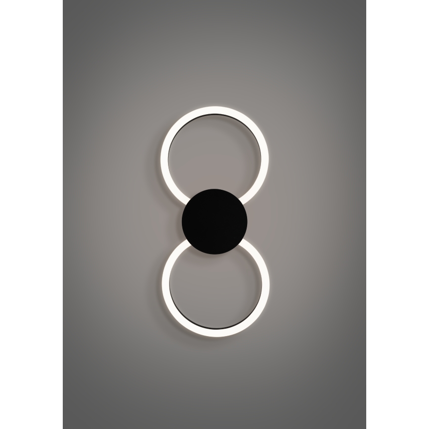 Eglo - Φωτιστικό τοίχου LED LED/20W/230V + LED/0,91W μαύρο