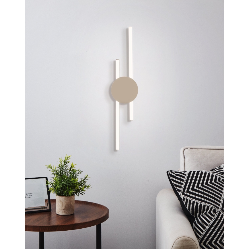 Eglo - LED επιτοίχιο φωτιστικό LED/20W/230V + LED/0,91W μπεζ