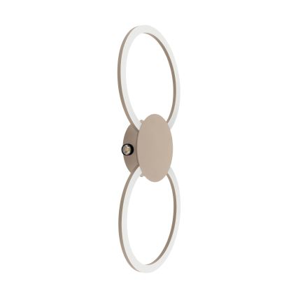 Eglo - Επιτοίχιο φωτιστικό LED/20W/230V + LED/0,91W μπεζ