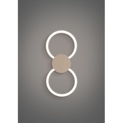 Eglo - Επιτοίχιο φωτιστικό LED/20W/230V + LED/0,91W μπεζ