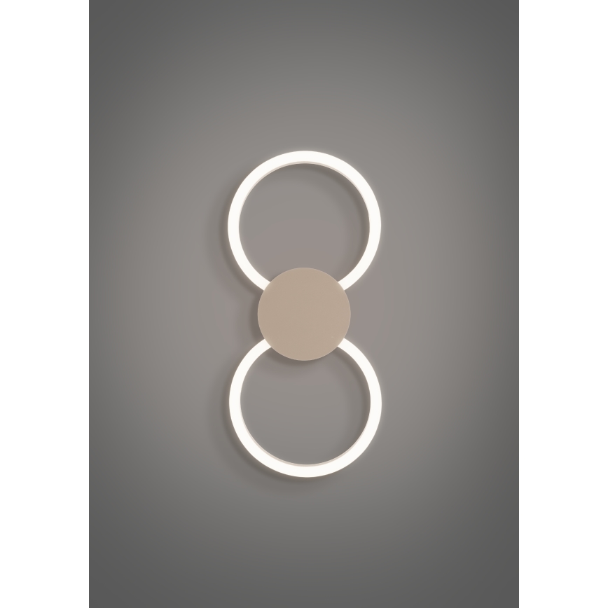 Eglo - Επιτοίχιο φωτιστικό LED/20W/230V + LED/0,91W μπεζ