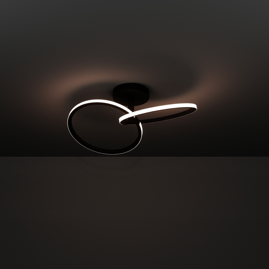 Eglo - Φωτιστικό οροφής LED/12W/230V 2700/4000/6500K μαύρο