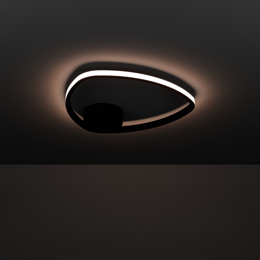 Eglo - Φωτιστικό οροφής LED/9,7W/230V 2700/4000/6500K Ø 37,5 εκ. μαύρο