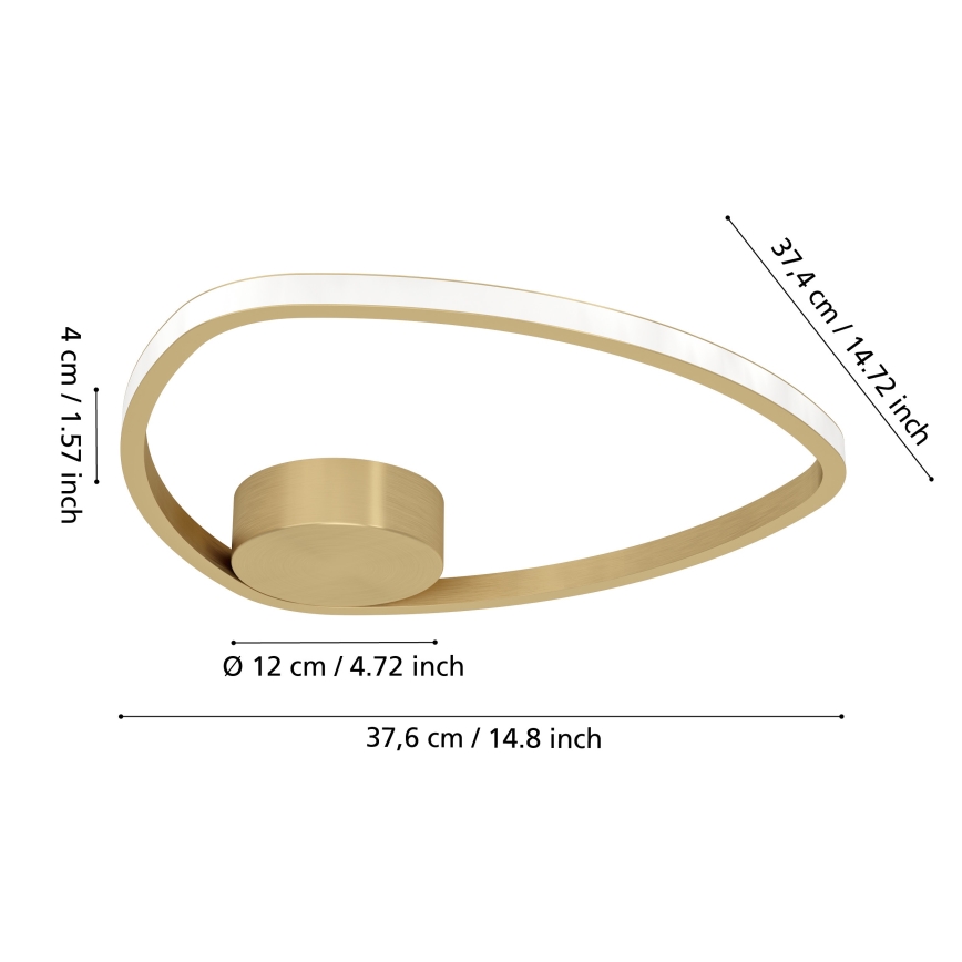 Eglo - Φωτιστικό οροφής LED/9,7W/230V χρυσό