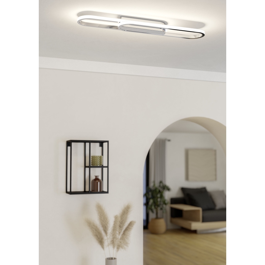 Eglo - Φωτιστικό οροφής LED LED/20W/230V 2700/4000/6500K γυαλιστερό χρώμιο