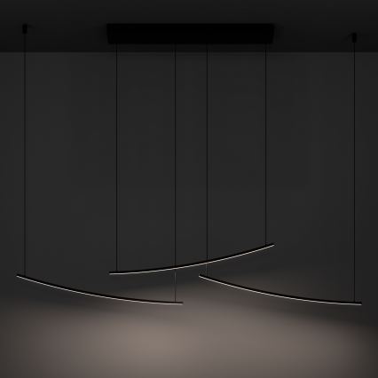 Eglo - Ρυθμιζόμενο LED κρεμαστό φωτιστικό με καλώδιο LED/22W/230V 2700/4000/6500K μαύρο