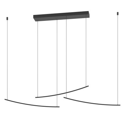 Eglo - Κρεμαστό ρυθμιζόμενο φωτιστικό LED με καλώδιο, LED/22W/230V 2700/4000/6500K μαύρο