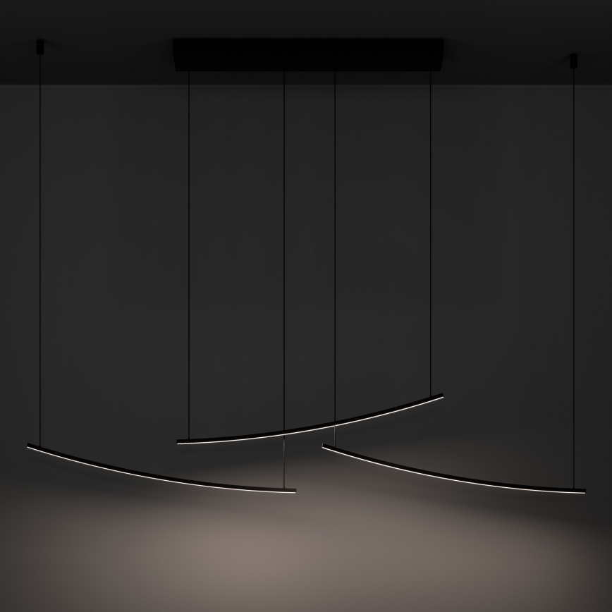 Eglo - Κρεμαστό ρυθμιζόμενο φωτιστικό LED με καλώδιο, LED/22W/230V 2700/4000/6500K μαύρο