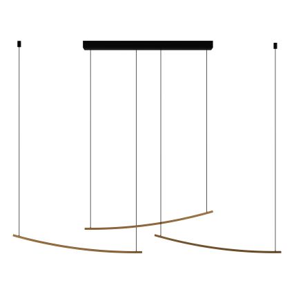 Eglo - Ρυθμιζόμενο LED κρεμαστό φωτιστικό με καλώδιο LED/22W/230V 2700/4000/6500K χρυσό