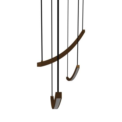 Eglo - Ρυθμιζόμενο LED κρεμαστό φωτιστικό με καλώδιο LED/22W/230V 2700/4000/6500K χρυσό