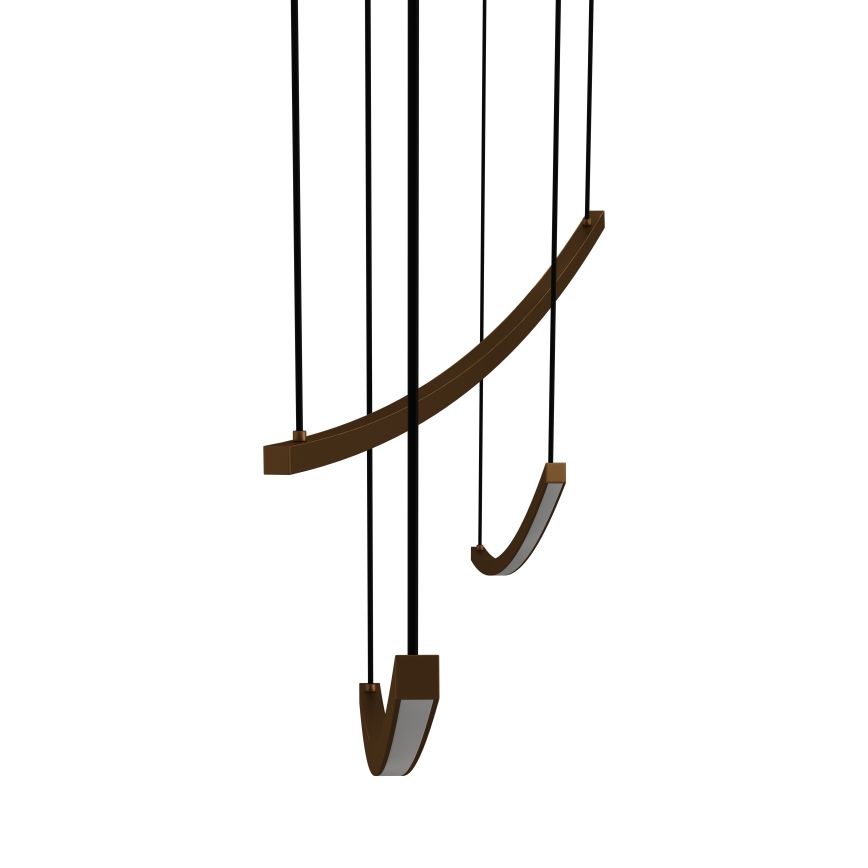 Eglo - Ρυθμιζόμενο LED κρεμαστό φωτιστικό με καλώδιο LED/22W/230V 2700/4000/6500K χρυσό