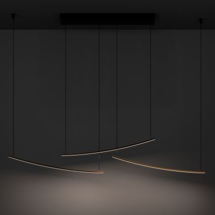 Eglo - Ρυθμιζόμενο LED κρεμαστό φωτιστικό με καλώδιο LED/22W/230V 2700/4000/6500K χρυσό