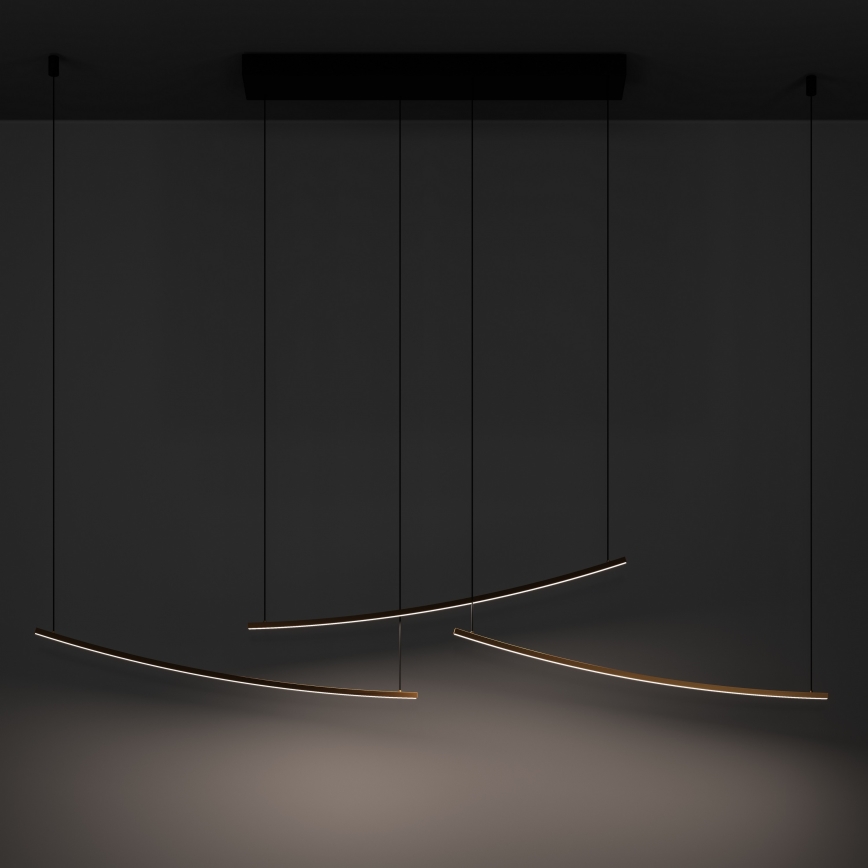 Eglo - Ρυθμιζόμενο LED κρεμαστό φωτιστικό με καλώδιο LED/22W/230V 2700/4000/6500K χρυσό