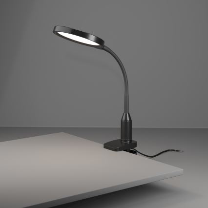 Eglo - LED Ρυθμιζόμενη ευέλικτη λάμπα με κλιπ LED/5,5W/230V 2700/4000/6500K μαύρη