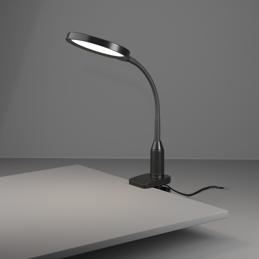 Eglo - LED Ρυθμιζόμενη ευέλικτη λάμπα με κλιπ LED/5,5W/230V 2700/4000/6500K μαύρη