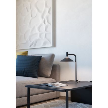 Eglo - Ρυθμιζόμενο επιτραπέζιο φωτιστικό LED RGBW LED/7,5W/230V 2700-6500K μαύρο