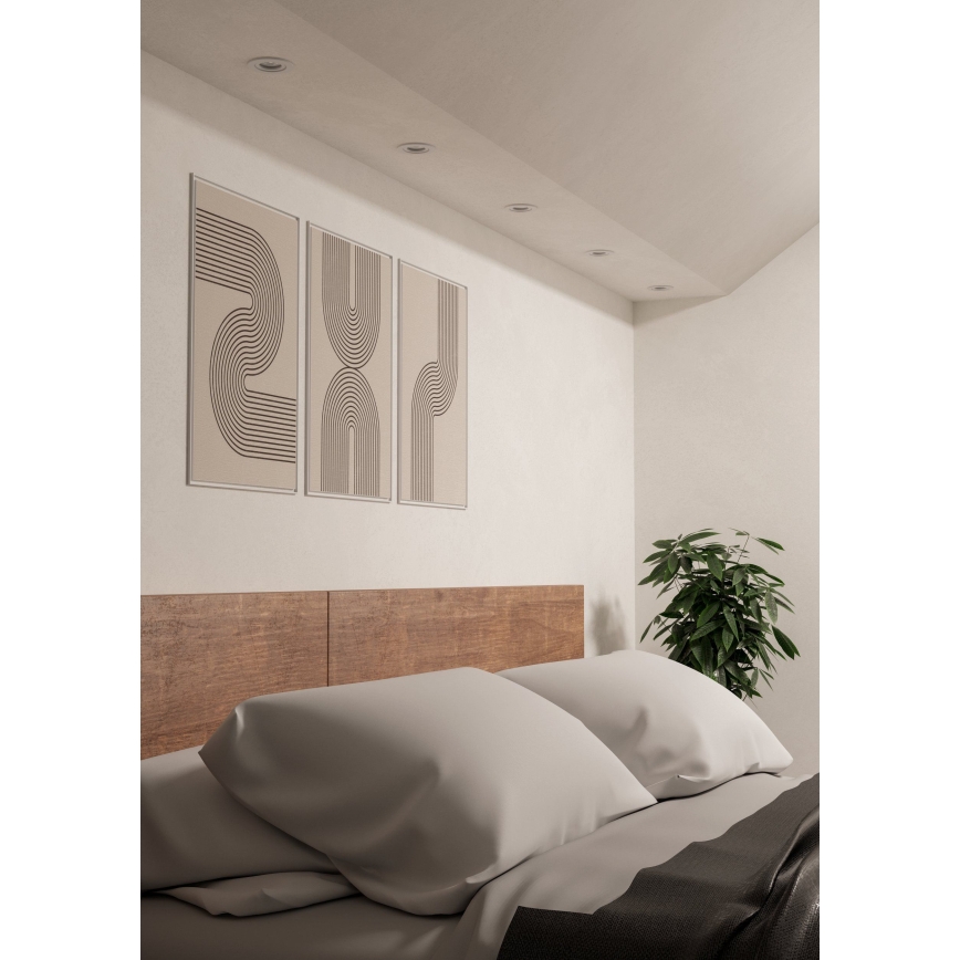 Eglo - LED εντοιχισμένο σποτ 1xGU10/4,5W/230V λευκό