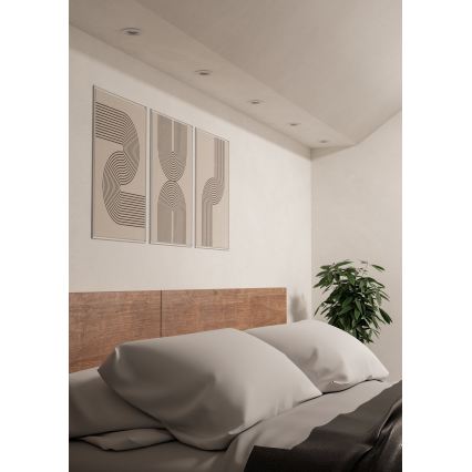 Eglo - Σετ 3 LED εντοιχισμένα σποτ οροφής, 1xGU10/4,5W/230V, λευκό