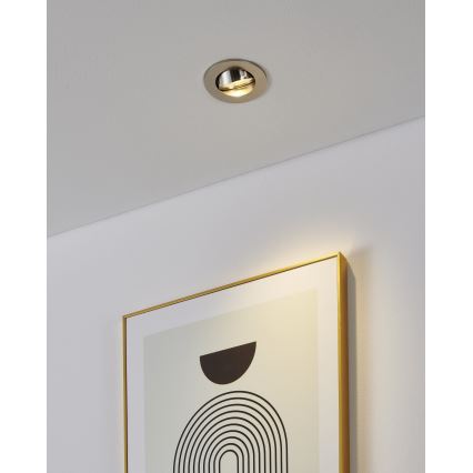 Eglo - Σετ 3x LED χωνευτά φωτιστικά σποτ 1xGU10/4,5W/230V ματ χρώμιο