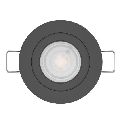 Eglo - LED σποτ οροφής για μπάνιο, εντοιχισμένο, 1xGU10/4,5W/230V, IP44, μαύρο