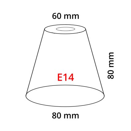 Eglo 902262 - Καπέλο MY CHOICE E14 διάμετρος 8 cm