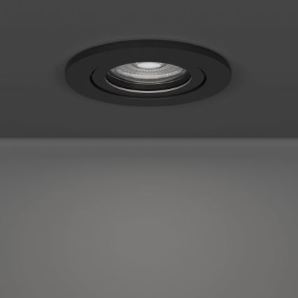 Eglo - Σετ 5 τεμ. εντοιχιστά σποτ LED, 4,8W, 230V, 2700/4000/6500K, μαύρο