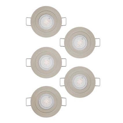 Eglo - Σετ 5x χωνευτά σποτ LED/4,8W/230V 2700/4000/6500K ματ χρώμιο