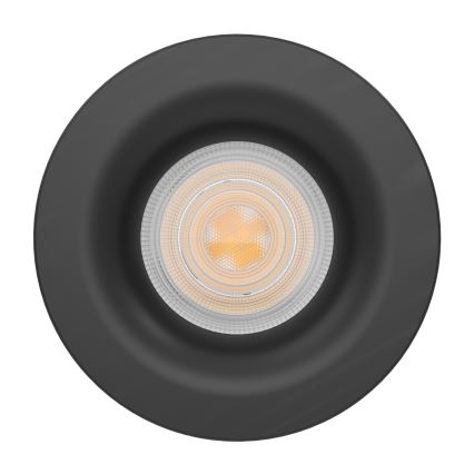 Eglo - Χωνευτό LED φωτιστικό οροφής για μπάνιο, 4,9W, 230V, 2700/4000/6500K, διάμ. 8,8 cm, IP65, μαύρο