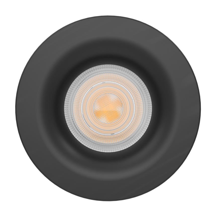 Eglo - Χωνευτό LED φωτιστικό οροφής για μπάνιο, 4,9W, 230V, 2700/4000/6500K, διάμ. 8,8 cm, IP65, μαύρο