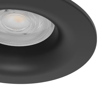 Eglo - Σετ 3x LED εντοιχισμένα φωτιστικά μπάνιου LED/4,9W/230V 2700/4000/6500K διάμ. 8,8 cm IP65 μαύρα