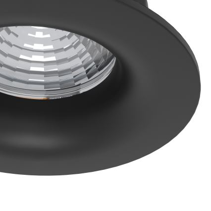Eglo - Σετ 3 τεμ. ρυθμιζόμενα χωνευτά φωτιστικά LED/4,8W/230V διάμ. 8,8 cm μαύρο