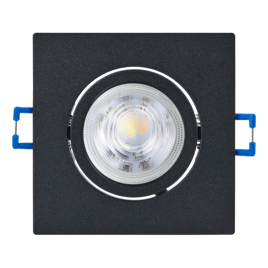 Eglo - ΣΕΤ 3x ρυθμιζόμενα χωνευτά φωτιστικά LED/4,8W/230V 8,8x8,8 cm μαύρα