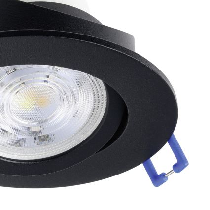 Eglo - Σετ 3x LED RGBW Ρυθμιζόμενα εντοιχισμένα φωτιστικά LED/4,7W/230V 2700-6500K μαύρο