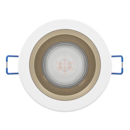 Eglo - Ρυθμιζόμενο εντοιχισμένο LED φωτιστικό οροφής για μπάνιο LED/4,8W/230V 2700/4000/6500K IP44 λευκό/χρυσό